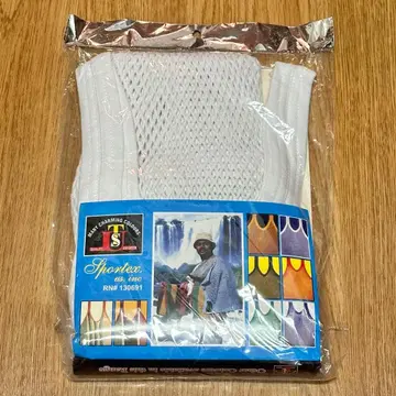 새상품 레게 그물 셔츠 메쉬 베스트 화이트