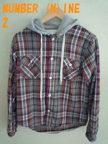 남성용 넘버나인 셔츠 자켓 2 (M 상당) 후드 주위 데미지 가공