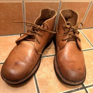 [ 아메카지 구제 의류 ] 20년 전 빈티지 남성용 브라운 가죽 부츠