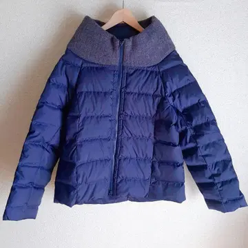 AN LIC AU BLUE! 울 절개 다운 자켓 네이비 이소재