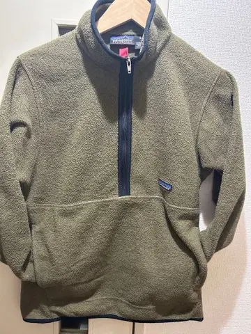레어 신틸라 Patagonia 하프 지퍼 플리스 올리브