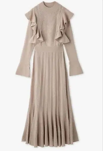 프레이 아이디 시어 자카드 니트 원피스 FWNO225050