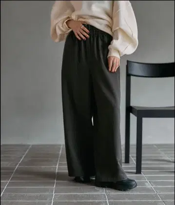 LEPSIM 개더 와이드 팬츠 AW 택 포함 미사용