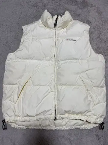 TOMMY HILFIGER 화이트 다운 베스트