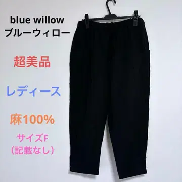 컨디션 최상 blue willow 여성용 허리밴딩 팬츠 린넨 100%