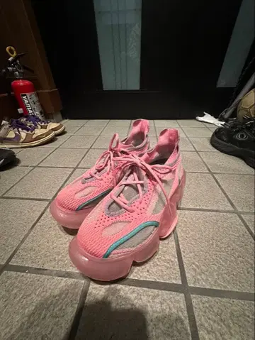 grounds 핑크 스니커즈 통굽