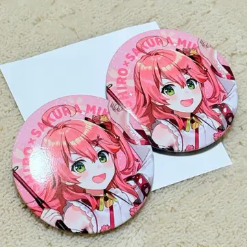 사쿠라 미코 스시로 콜라보 캔뱃지