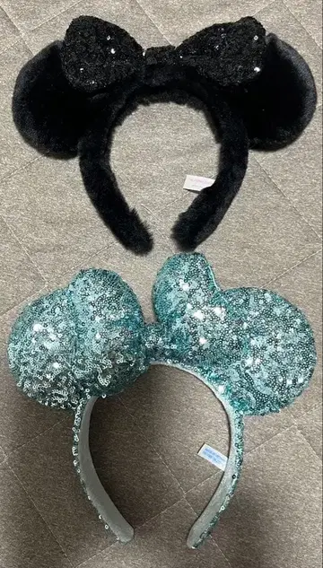 주말 한정 가격 디즈니 스팽글 퍼 머리띠 2개 세트