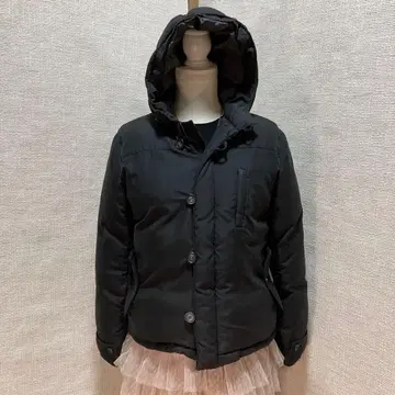 y2k 그런지 시크 스타일 페어리 다운 자켓 블랙