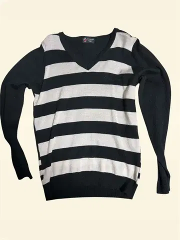 C. brumes 스트라이프 V넥 니트