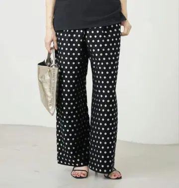 이에나 도트 자카드 이지 팬츠 34