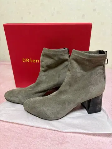 스트레치 이소재 힐 부츠 (ORiental TRaffic) LL 그레이