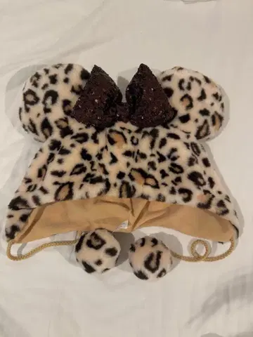 디즈니 팬캡 레오파드 무늬