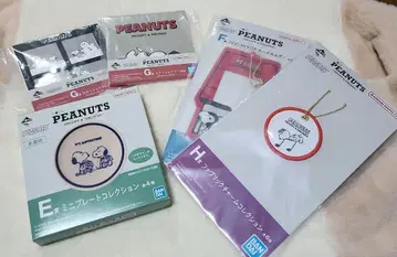 PEANUTS 미니 플레이트 패브릭 참 세트