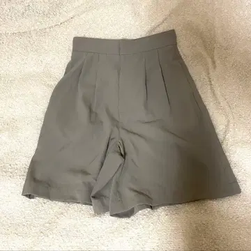 SNIDEL 스나이델 조젯 하프 팬츠 민트 그레이 숏팬츠