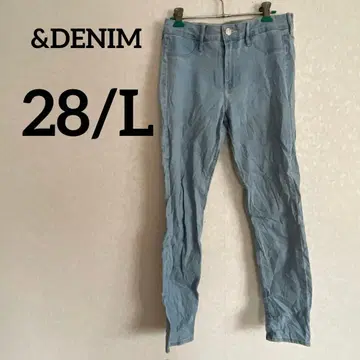 즉시 구매 OK &DENIM 스키니 데님 28 L 사이즈 남성용 여성용