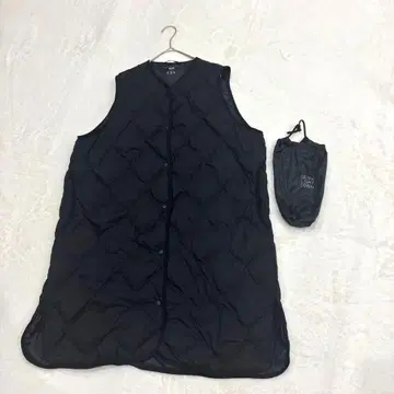 새상품급 유니클로 울트라 다운 여성용 롱 다운 베스트 XL