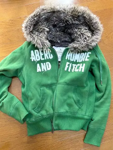 Abercrombie & Fitch 그린 후드티