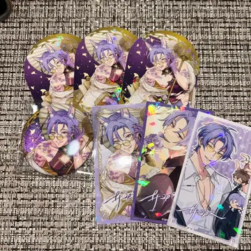 NU: 카니바르 쿠야 세트 캔뱃지 반짝이는 카드