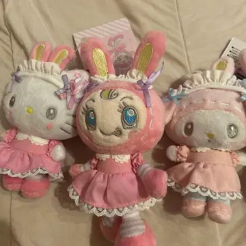 헬로키티 베리에짱 마이멜로디 봉제 인형 3체 세트 당일 발송!