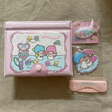 최종 가격 인하 새상품 리틀트윈스타 거울 포함 수납 박스 빗 클립