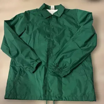 남성용 그린 나일론 자켓