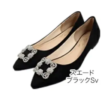 고베 레터스 비쥬 플랫 스틸레토 펌프스 발레 슈즈