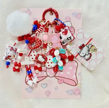 자라 키 스트랩 백참 캐릭터 화이트 고양이