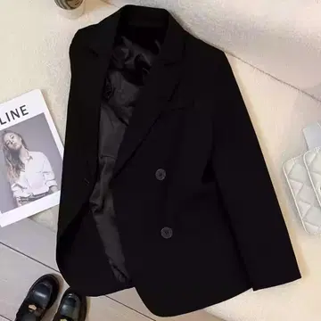 미디 그레이 테일러드 자켓 2025 신상 고급 하이 센스의 영국풍 패션