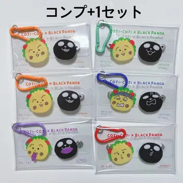 코지코지 이온 블랙 팬더 콜라보 클리어 파우치 5종 컴프 세트