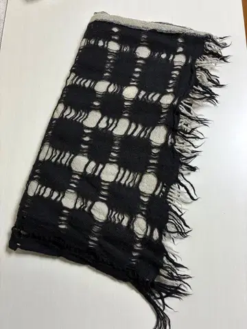 LIMIfeu 울 체크 무늬 머플러