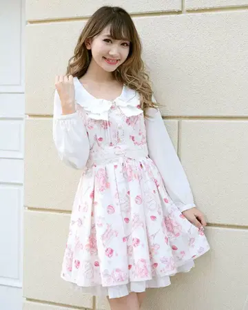 LIZLISA 마카롱 부케 원피스 화이트