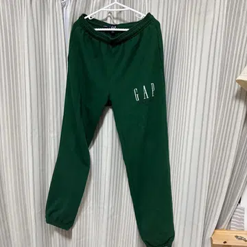 GAP 다크 그린 스웨트 팬츠 XS