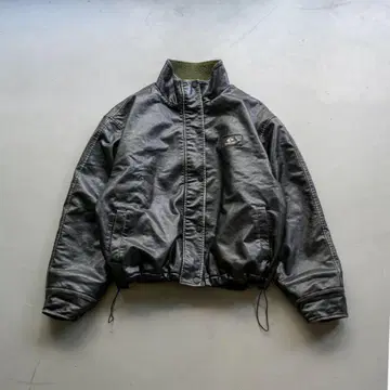 [ 인기 M 사이즈 ] 지하인 온라인 리버서블 PU 가죽 플리스 자켓