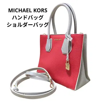 MICHAEL KORS 핸드백 빨간색 x 그레이 숄더 포함 락