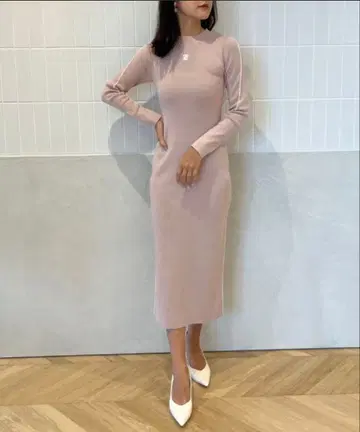 eimy 모티브 파이핑 니트 원피스 에이미 EIMY ISTOIRE