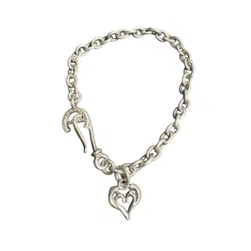 FIRSTARROWS 아라베스크 하트(S) 부착 체인 팔찌