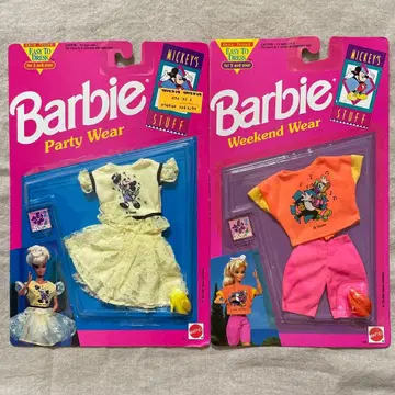 미사용 새상품 Barbie 의류 세트 디즈니 미키 도날드