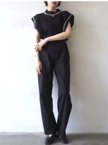 핸드 스티치 니트 베스트 Lumier 택 포함 미사용 새상품