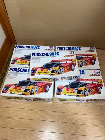 Tamiya제 포르쉐 962C 프라모델 미조립 데칼 포함 5개 상자 세트
