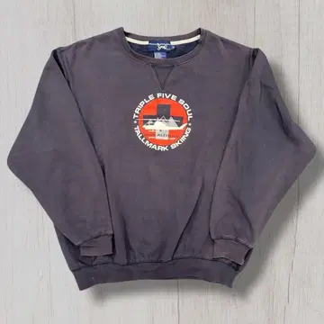 90s XL 555Soul 두꺼운 맨투맨 페이드 스트릿 네이비 계열