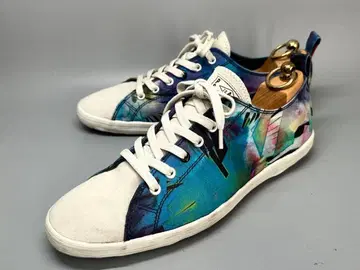 폴스미스 남성용 25.5cm 스니커즈 패턴 파랑 신발 스니커즈