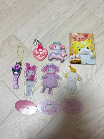 산리오 라이브 캐릭터 아크릴 스탠드 마이멜로디 코기뮨 기타 묶음 판매