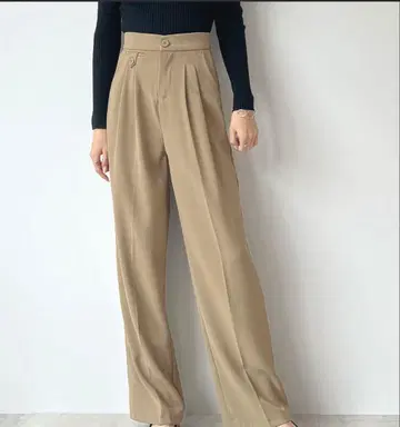 하이웨스트 투 턱 슬랙스