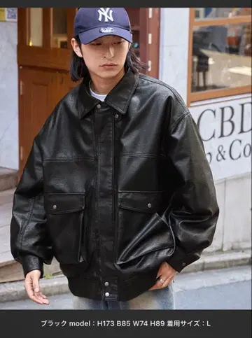 [ MONO-MART ] 오버 사이즈 빈티지 라이크 블루종