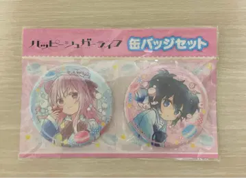 해피 슈가 라이프 팝업 캔뱃지 세트 사토 시오 미사용 새상품