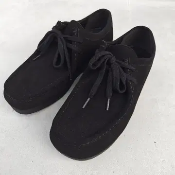 GU 리얼 가죽 모카신 신발 27cm 블랙(스웨이드)