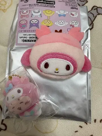 산리오 치이카와 (먼작귀) 시크릿 플로키 헤어 클립 마이멜로디 헌책
