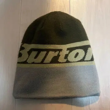 Burton 니트 모자 리버서블 올리브 그린/그레이