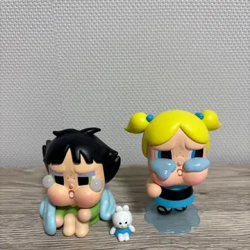 새상품급 클라잉 베이비 파워퍼프걸 피규어 2개 세트